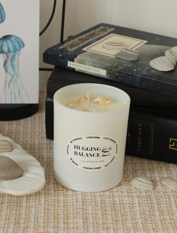 Muscheln Duftkerze Glas "Ocean"