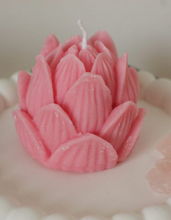 Lotus Stumpenkerze "Lotus" – Bild 5
