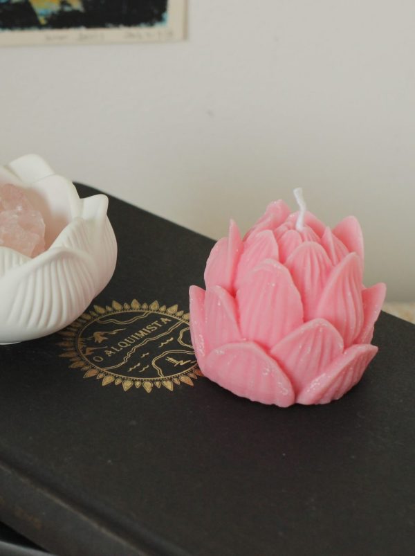 Lotus Stumpenkerze "Lotus" – Bild 4