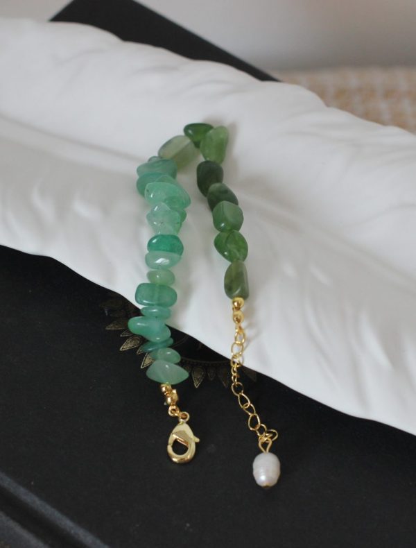 Grün Aventurin Jade Armband - Glück & Gesundheit – Bild 4