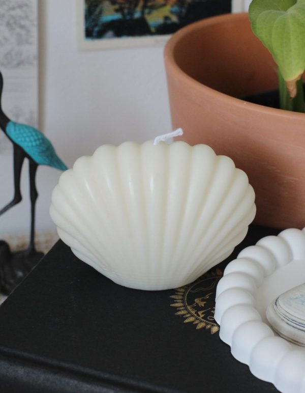 Muschel Stumpenkerze "Shell" – Bild 2