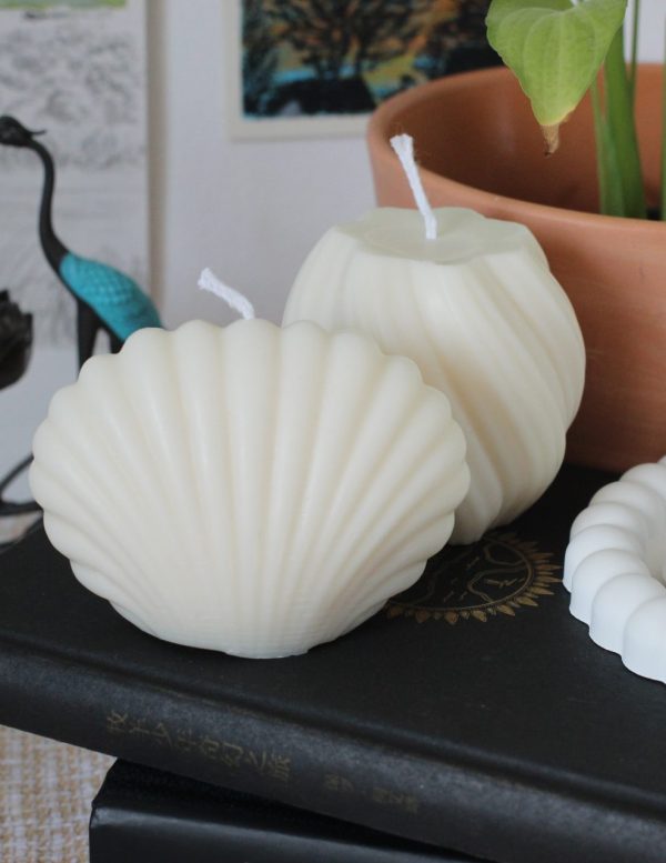 Muschel Stumpenkerze "Shell" – Bild 4