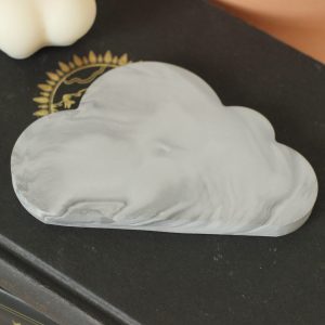 Wolke Gipsschale Klein "Rainy" - Schwarz