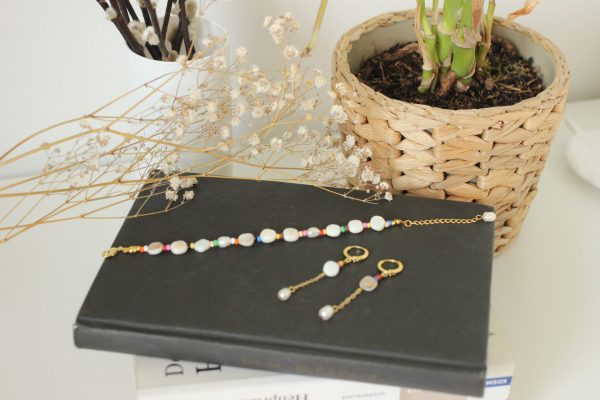 Muschel & Süßwasserpearl Armband / Ohrringe "Summer" – Bild 13