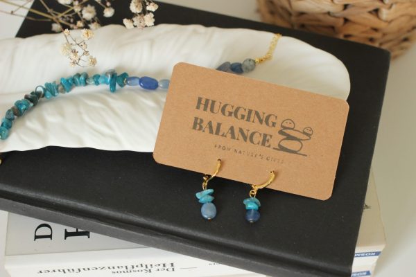 Blau Lapislazuli Aventurin Ohrringe - Resilienz & Erfolg – Bild 7