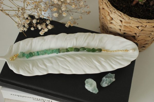 Grün Aventurin Jade Armband - Glück & Gesundheit – Bild 7