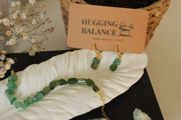 Grün Aventurin Jade Ohrringe - Glück & Gesundheit – Bild 9