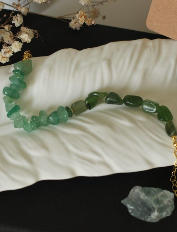Grün Aventurin Jade Armband - Glück & Gesundheit – Bild 5