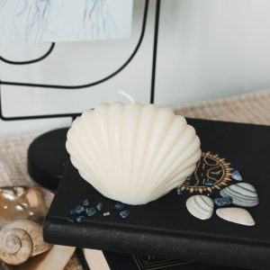 Muschel Stumpenkerze "Shell"