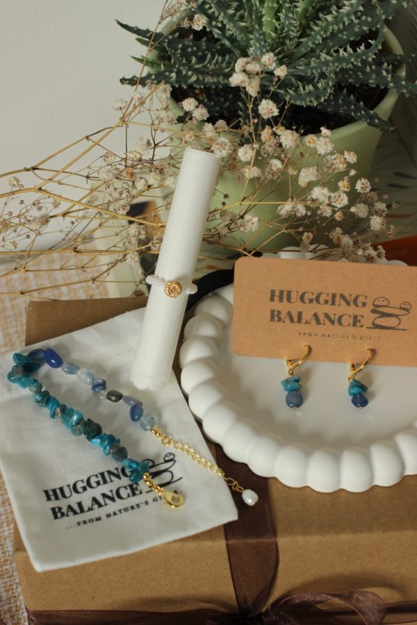 Blau Lapislazuli Aventurin Ohrringe - Resilienz & Erfolg – Bild 5
