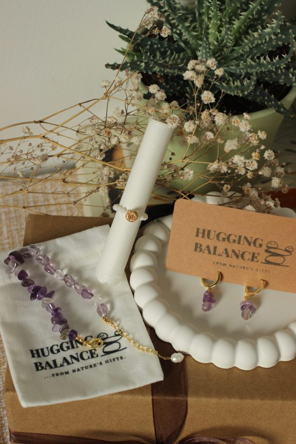 Lila Amethyst Armband - Frieden & Inspiration – Bild 3