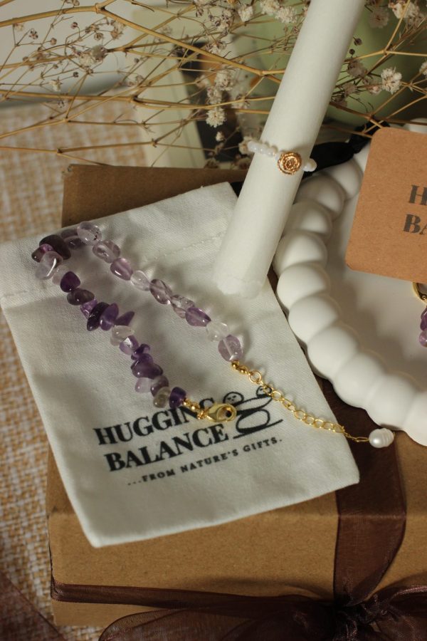 Lila Amethyst Armband - Frieden & Inspiration – Bild 2