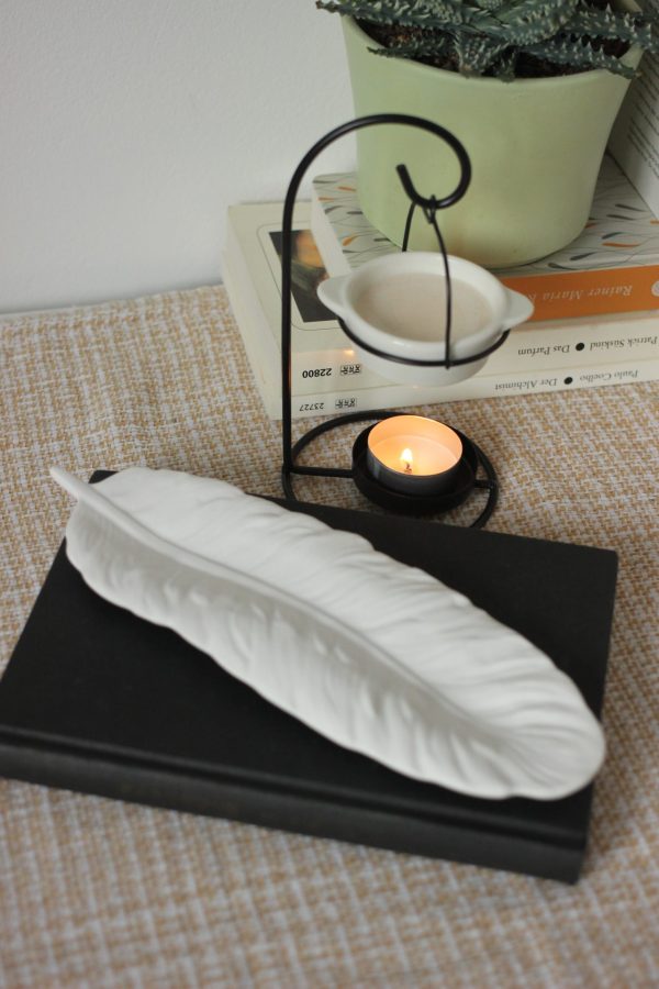 Feder Gipsschale "Feather"
