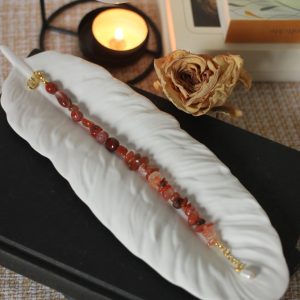 Rot Achat Koralle Armband - Zuversicht & Leidenschaft