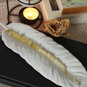 Gelb Citrin Armband - Mut & Wohlstand