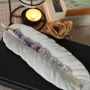 Lila Amethyst Armband - Frieden & Inspiration