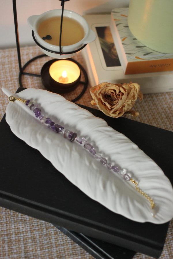 Lila Amethyst Armband - Frieden & Inspiration