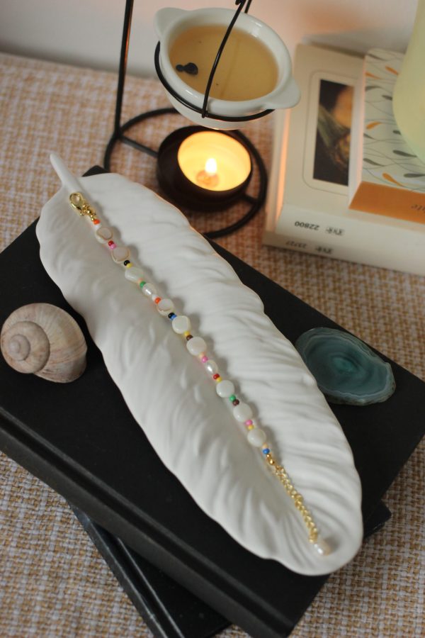 Muschel & Süßwasserpearl Armband / Ohrringe "Summer" – Bild 7