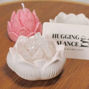 Lotus Gipsbecher "Zen" - Rosa