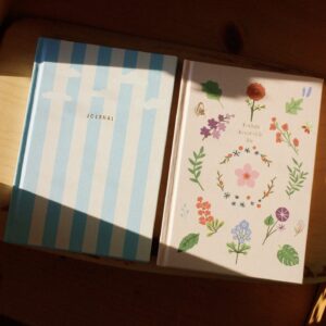 BuJo-Starter Leinen Notizbuch & Stcikers Set "A Little Time For Me And Myself"